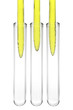 © R.P. Visual - yellow liquids flow in three testtubes