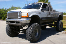 Monster Truck In Florida Parking Lot