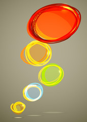 Poster - Background of abstract talking bubble