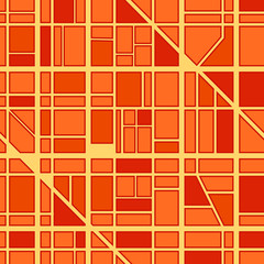 Poster - Abstract seamless background of city district