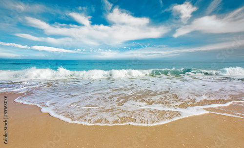 Tapeta ścienna Fale na plaży