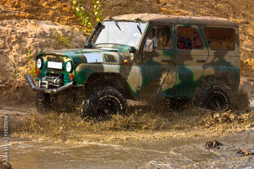 Naklejka - mata magnetyczna na lodówkę Off roading thrill