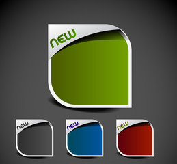 Wall Mural - advertisement labels stickers
