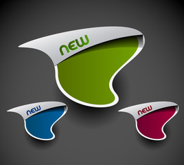 Wall Mural - advertisement labels stickers