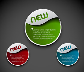 Wall Mural - advertisement labels stickers