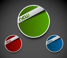 Wall Mural - advertisement labels stickers