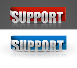 Sticker - support label web icon design