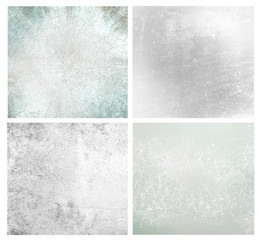 Set of different grey abstract backgrounds