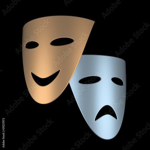 Board z aluminiowym obramowaniem Maski teatralne