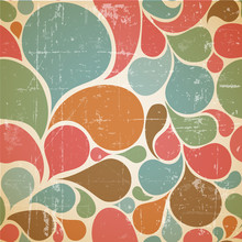 Vector Colorful Abstract Retro  Pattern