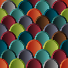 Wall Mural - Structured seamless pattern of abstract waves