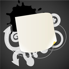 Aufkleber - Abstract background with the blank white paper