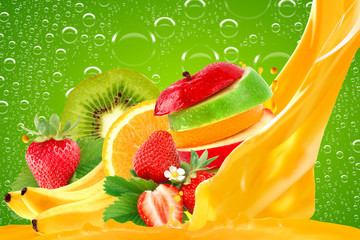 Wall Mural - Fruit mix