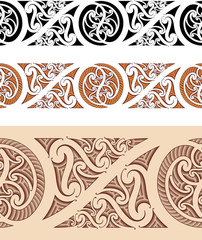 Wall Mural - Maori styled seamless pattern