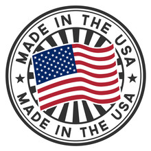 A Circular Made In The U.S.A. Vector Decal Or Stamp