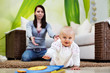 © Ingo Bartussek - crawling baby, 8 months