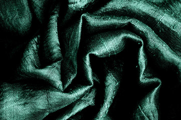 Wall Mural - Emerald Green Silk as Abstract Background