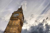 Fototapeta Big Ben - Big Ben against stormy sky