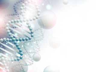 science background with DNA