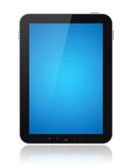 Aufkleber - Tablet Computer With Blue Screen Isolated