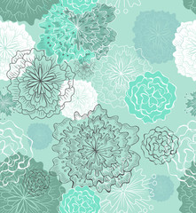 Seamless tender floral background