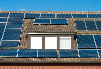 Sticker - solar panels on house