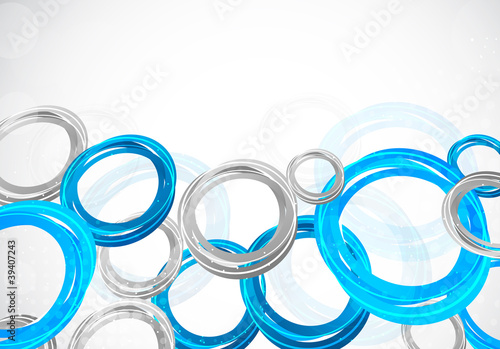 Obraz w ramie Abstract background with circles