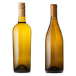 canvas print picture - White wine bottles on white