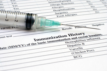 Canvas Print - Immunization history