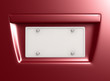 License Plate with clipping path