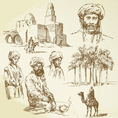 Wall Mural - orient - hand drawn set