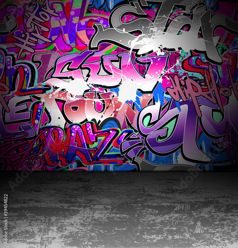 Fototapeta dla dzieci Graffiti wall urban street art painting