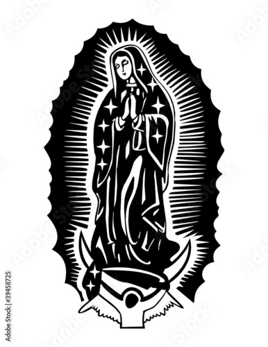 Naklejka samoprzylepna Dziewiczy guadalupe