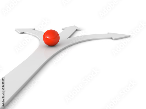 Leadership concept 3d render illustration