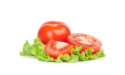 Sticker - Fresh tomatoes isolated on white