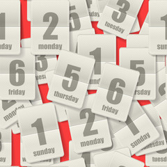 Poster - Calendar sheets seamless background