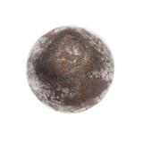 Fototapeta  - Old rusty Iron metal ball isolated on white