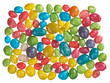 Multicolor bonbon sweets (ball candies) food background, closeup