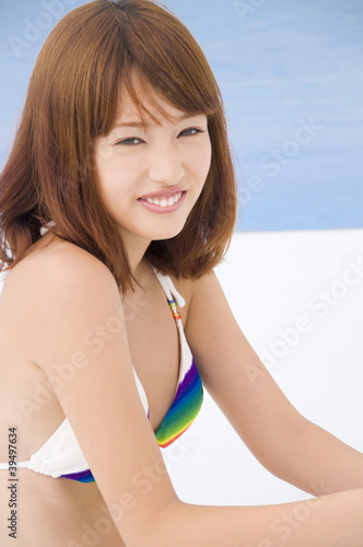 微笑む水着姿の女性 Buy This Stock Photo And Explore Similar Images At Adobe Stock Adobe Stock