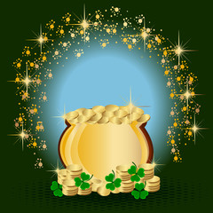 Sticker - St. Patrick's day vector background.