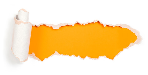 Wall Mural - paper hole with torn edges design template