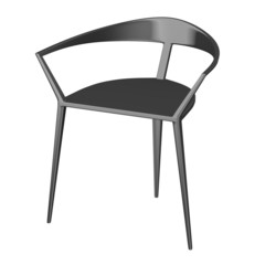 Poster - 3d render of modern chair