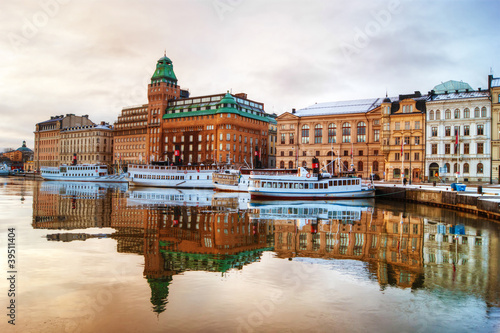 Board z aluminiowym obramowaniem Stockholm widok