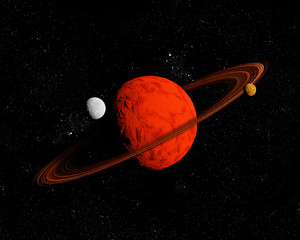 Wall Mural - abstract background of deep space. in the far future travel. new