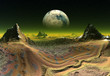 Fantasy Planet, landscape somewhere in the universe
