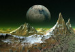 Fantasy Planet, landscape somewhere in the universe