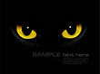 © ecco - Cat eyes in dark night  Vector background