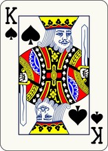 King Of Spades - Vector Illustration Of A Poker Playing Card