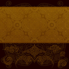 Aufkleber - Vintage wallpaper pattern. (seamless)