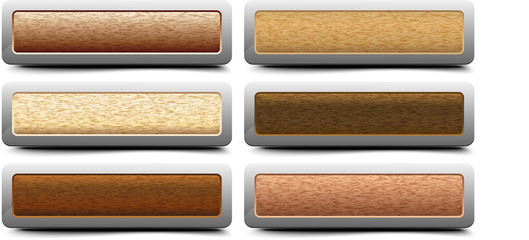 Wooden buttons